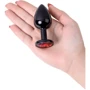 Анальная пробка с кристаллом Metal By Toyfa Вlack anal plug ruby: Тип Анальные пробки