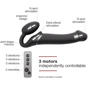 Безремневой страпон с вибрацией Strap-On-Me Vibrating Black L: Тип крепления Безремневые