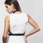 Портупея Bijoux Indiscrets MAZE - H Harness Black: Матеріал Еко-шкіра