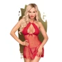 Эротический пеньюар и трусики Penthouse LIBIDO BOOST (красный, S/M)