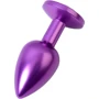 Анальная пробка с кристаллом Metal By Toyfa Purple Anal Plug Аmethyst: Особенности С кристаллами