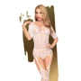 Бодістокінг із рукавами Penthouse SUGAR DROP (білий, S-L)
