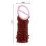 Насадка - презерватив, BI-016002-0902S (коричневая): Назначение Для увеличения