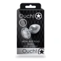 Металевий анальний затор Ouch! Heart Gem Silver - Diamond, S: Тип Анальные пробки