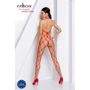Бодістокінг Passion BS091 red: Візерунок Однотонный
