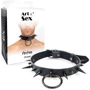 Чоловічий чокер із шипами Art of Sex - Archie Leather and Spikes: Колір черный