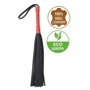 Флогер із комбінованої шкіри Flirty COMBO Leather - Black & Red, BM-00031
