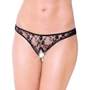Трусики SoftLine Thongs 2457, S/M (чёрные)
