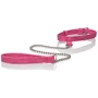 CalExotics Tickle Me Pink Collar w Leash - дизайнерський нашийник з повідцем