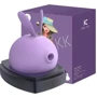 Вакуумний стимулятор з вібрацією KissToy Miss KK Purple: Тип і форма Кролик