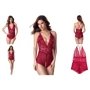 Боди NDS 3027-1 One Size Burgundy (14705): Материал Полиамид