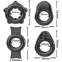 Набор из 4 эрекционных колец STAY HARD Cock Ring Set Black, LN5016: Производитель LICHAO
