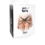 Сексуальные трусики с гальваническим жемчугом Art of Sex - SEA (XS-2XL, Серебристый/Белый): Вид Трусы