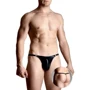 Чоловічі труси SoftLine - Mens thongs 4487, S-L (black)