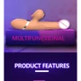 Вибратор с толчками и ротацией Boss Series Basia Thrusting Vibrator: Назначение Вагинальные