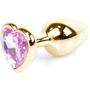 Анальна пробка BOSS Series Exclusivity Jewellery Gold Heart Plug Rose