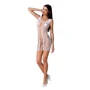 Откровенное платье-сетка Passion BS073 white