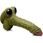 Фантазійний фалоімітатор Creature Cocks Swamp Monster Green Scaly Silicone Dildo: Наявність вібрації  Нет