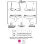 Комплект білизни Obsessive - Miamor set, S / M (білий): Матеріал поліамід