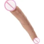 Двойной фаллоимитатор King Cock 12" Slim Double Dildo, 30x3.3 см, телесный: Наличие вибрации Нет