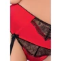 Сексуальный комплект Passion BRIDA SET WITH OPEN BRA red L/XL: Материал Полиамид
