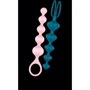 Satisfyer Beads Silicone black - анальные шарики, 20.5х3.4 см, разноцветный: Наличие вибрации Нет