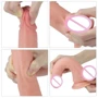 Фаллоимитатор LoveToy Dual-Layered Silicone Cock 8" Flesh: Мошонка Есть