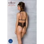 Боді Passion DOMINICA BODY black L/XL: Візерунок Однотонный, Горошек