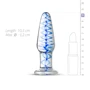 Стеклянная анальная пробка с внутренней спиралью Gildo Glass Buttplug No. 23: Материал Стекло