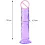 Фаллоимитатор на присоске Love stay with me - SEXTOY PENIS, RD-50S PURPLE: Мошонка Нет