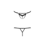 Откровенные трусики-стрепы с кружевом SOLON THONG black S/M - Passion Exclusive: Для кого Для женщин