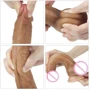 Фаллоимитатор LoveToy Dual-Layered Silicone Cock 8" Brown: Мошонка Есть