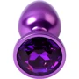 Анальная пробка с кристаллом Metal By Toyfa Purple Anal Plug Аmethyst: Материал Медицинский металл