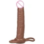 Насадка для двойного проникновения California Exotic Novelties Accommodator Penetrator System (коричневая): Наличие вибрации Нет