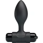 Анальний затор LYBAILE Pretty Love Vibra Butt Plug Black