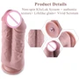 Подвійний дилдо для секс-машин Hismith 8.5” Two Cocks One Hole Silicone Dildo: Діаметр, см 7