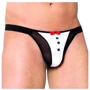 Чоловічі труси SoftLine Thong 4433, S-L (black/white)