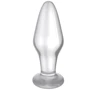 Анальная пробка LoveToy Glass Romance 4.3" Clear