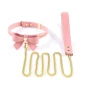 Ошейник с поводком LOCKINK Sevanda Love Heart Butterfly Leather Collar Set - Pink