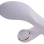 Вибратор-кролик с флоггером LOCKINK Sevanda Whip Vibrating Massage Wand - White & Golden фото 7