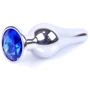 Анальная пробка BOSS of TOYS Boss Series - Jewellery Silver BUTT PLUG Dark Blue (BS6400077) фото 8