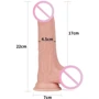 Фаллоимитатор LoveToy Sliding-Skin Dual Layer Dong 8.5" Flesh: Длина проникновения, см 17