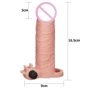 Подовжуюча насадка з вібрацією Add 2" Vibrating Penis Sleeve, Flesh: Призначення Для подовження