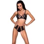 Комплект белья Passion TASMINA SET Black L/XL