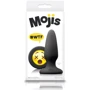 NS Novelties Mojis Plug #WTF Medium средняя анальная пробка с эмоджи, 8x3.7 см, черный: Для кого Унисекс