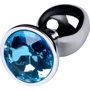 Анальна пробка із кристалом Metal By Toyfa Gold anal plug topaz: Для кого Унисекс