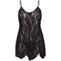 Пеньюар Leg Avenue Rose Lace Flair Chemise Black Plus Size: Вид Пеньюары