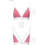 Спортивный топ с двойными бретелями Passion PS007 TOP pink, size XL: Применение На грудь