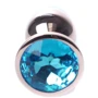 Анальна пробка BOSS Series Exclusivity Jewellery Red Gold Plug Light Blue: Особливості С кристаллами