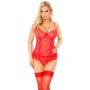 Комплект SoftLine - Capri, корсет + стрінги, S (red)